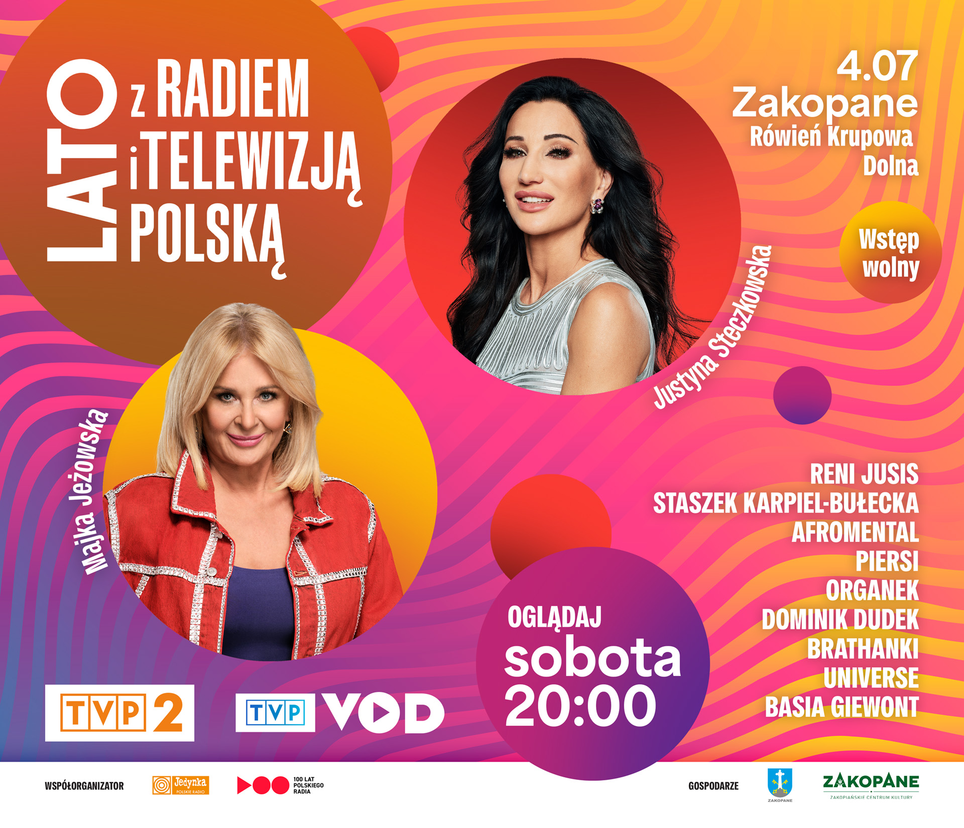 aktualność: ZAKOPANE PO RAZ KOLEJNY ROZPOCZYNA WAKACJE Z „LATEM Z RADIEM I TELEWIZJĄ POLSKĄ”
